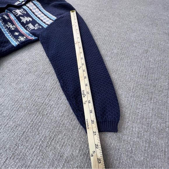 Northern Reflections Vintage Embroidered Ramie Cotton Blend Christmas Sweater L - Picture 8 of 12